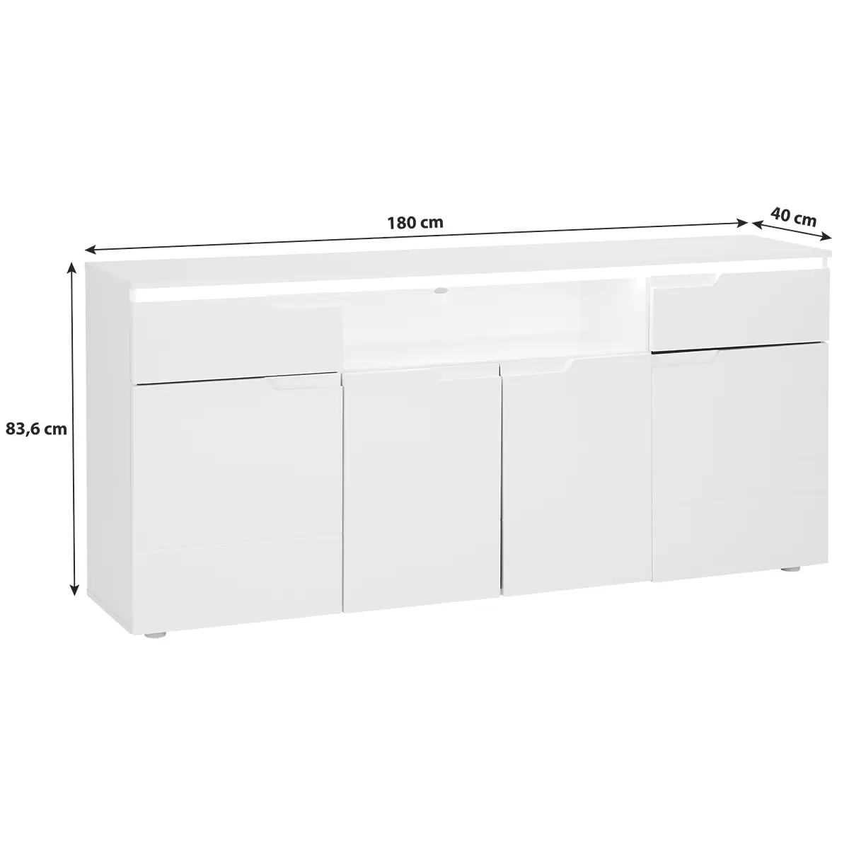 Kommode Hilton weiss