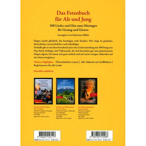 Schott Fetenbuch Gesang/Gitarre