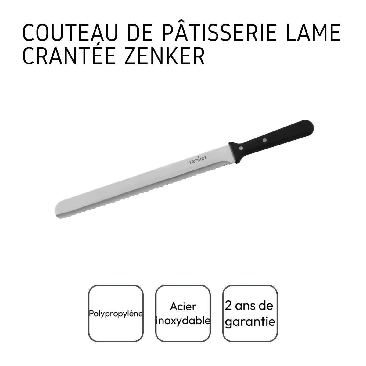 Couteau professionnel pour gâteau