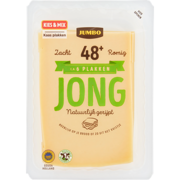 Jumbo Jonge Kaas 48+ Plakken 190 g