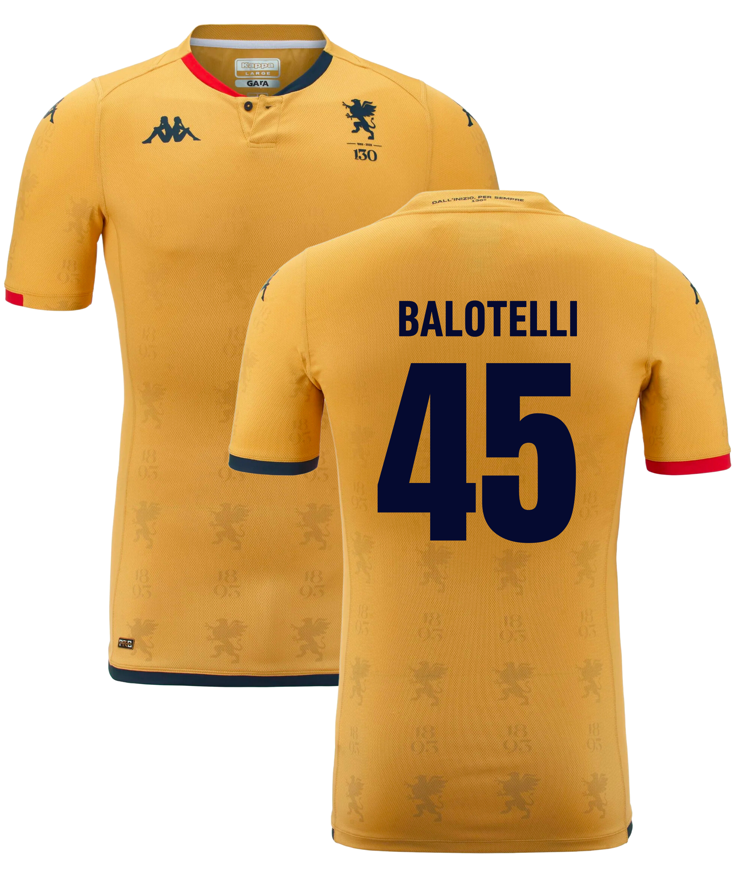 Genoa Special Edition Voetbalshirt 2024   Bedrukking Balotelli - Voetb
