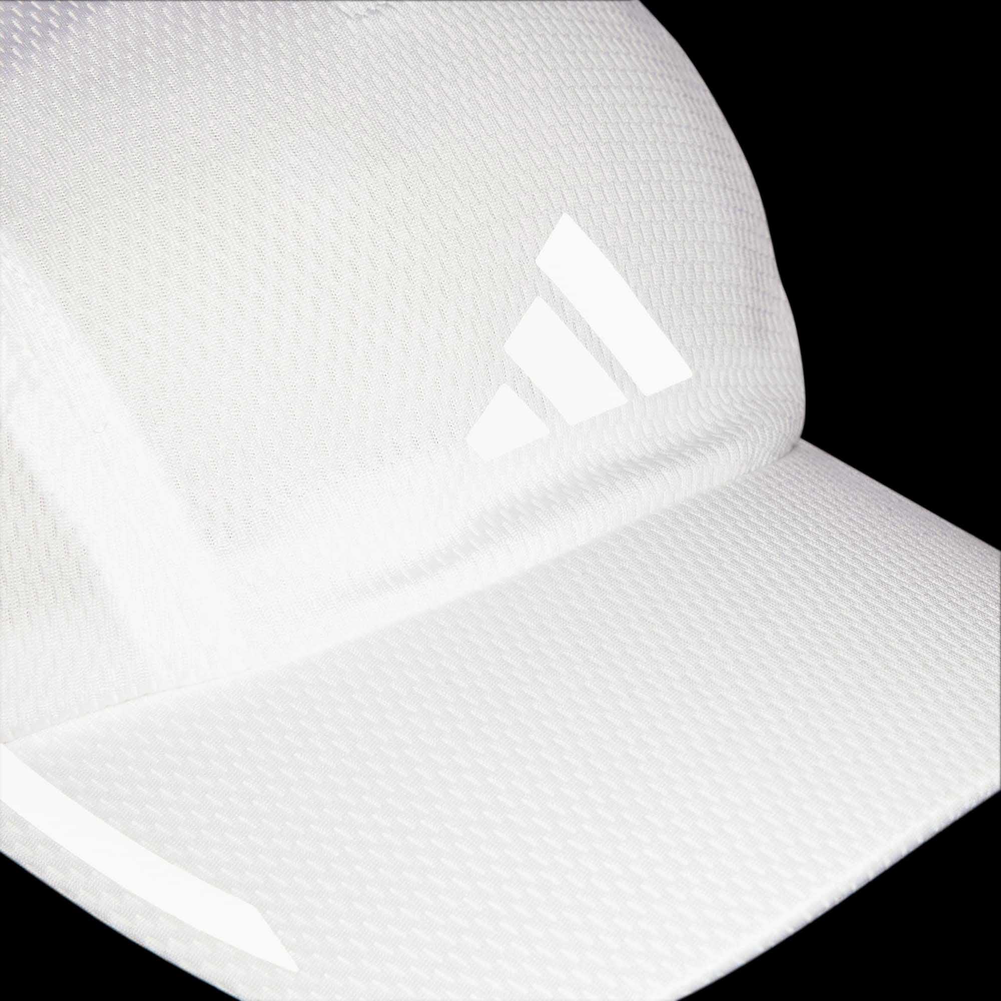 Running AEROREADY Four-Panel Mesh Caps White/Reflective Silver