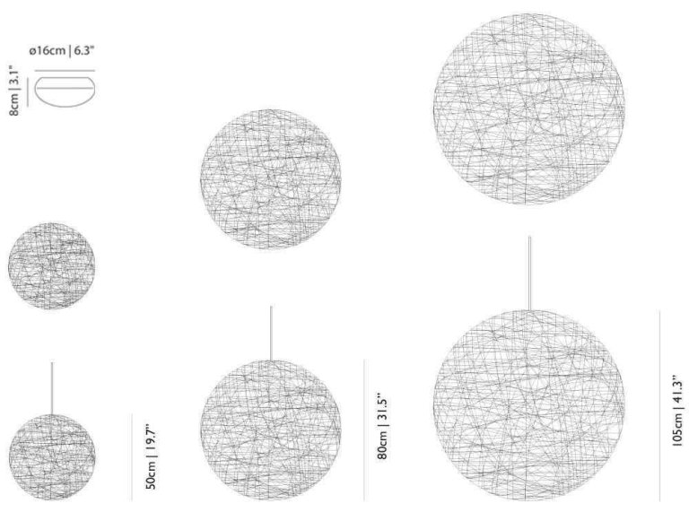 Moooi Random Light ll hanglamp Ø50 small wit