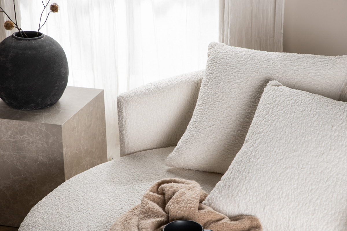 Loveseat Kathleen teddy Wit