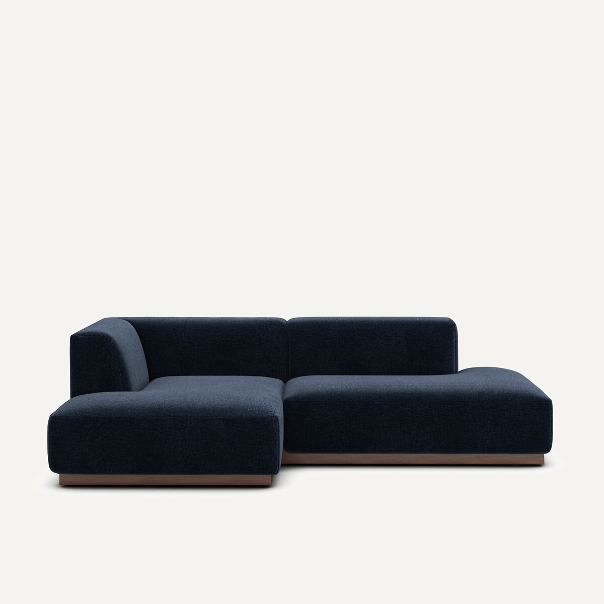 AM.PM<br>Sofá de canto esquerdo em veludo chenille, Jacopo
