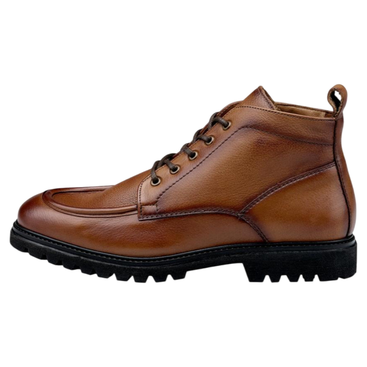 SELECT 327G korte støvler, herre, cognac brun