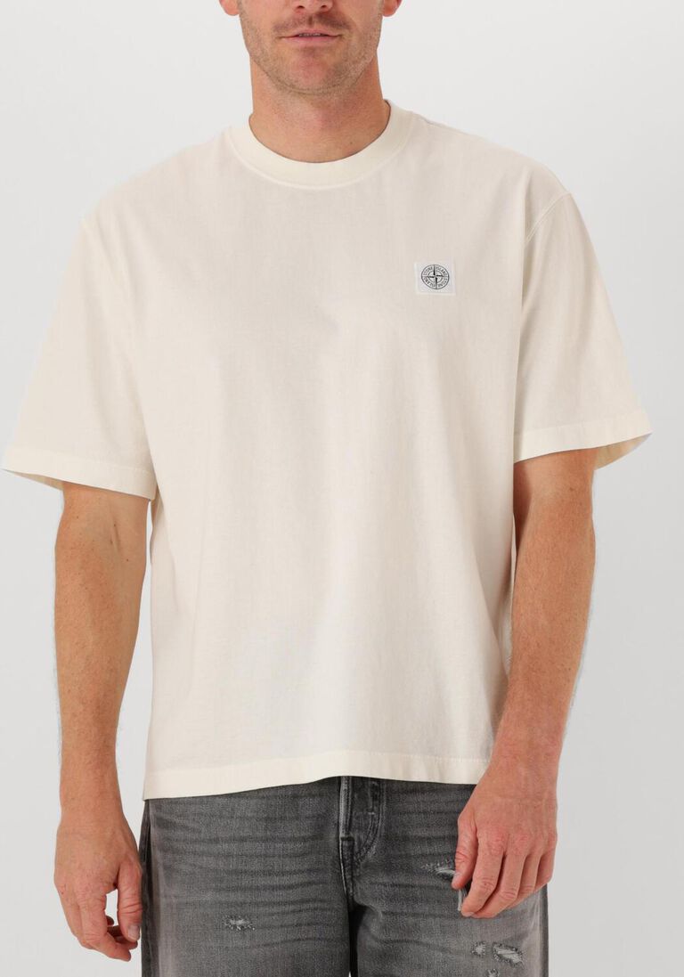 witte stone island t-shirt ss t shirt