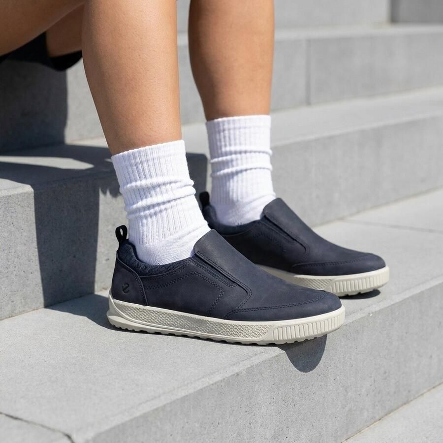 Ecco Slip-on sneakers Byway slipper instapschoen lage schoen met zij-elastiek