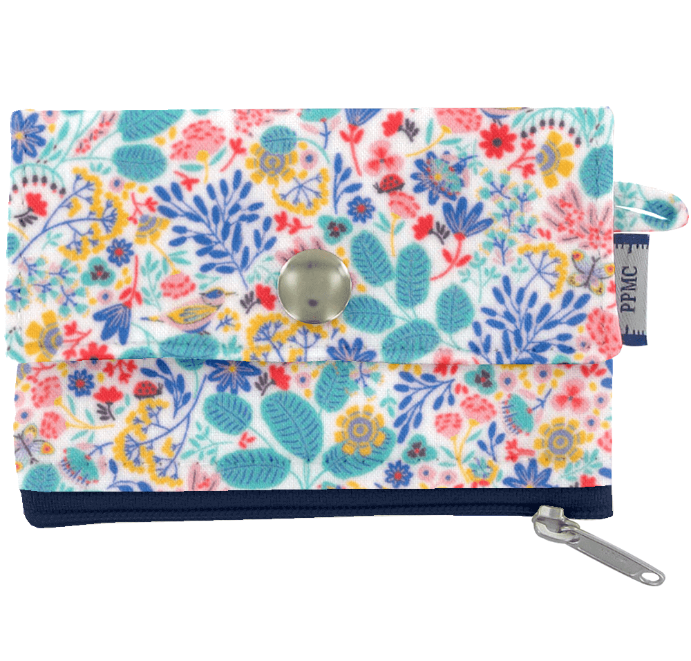 Mini Pochette Porte-Monnaie Champêtre Bleuté
