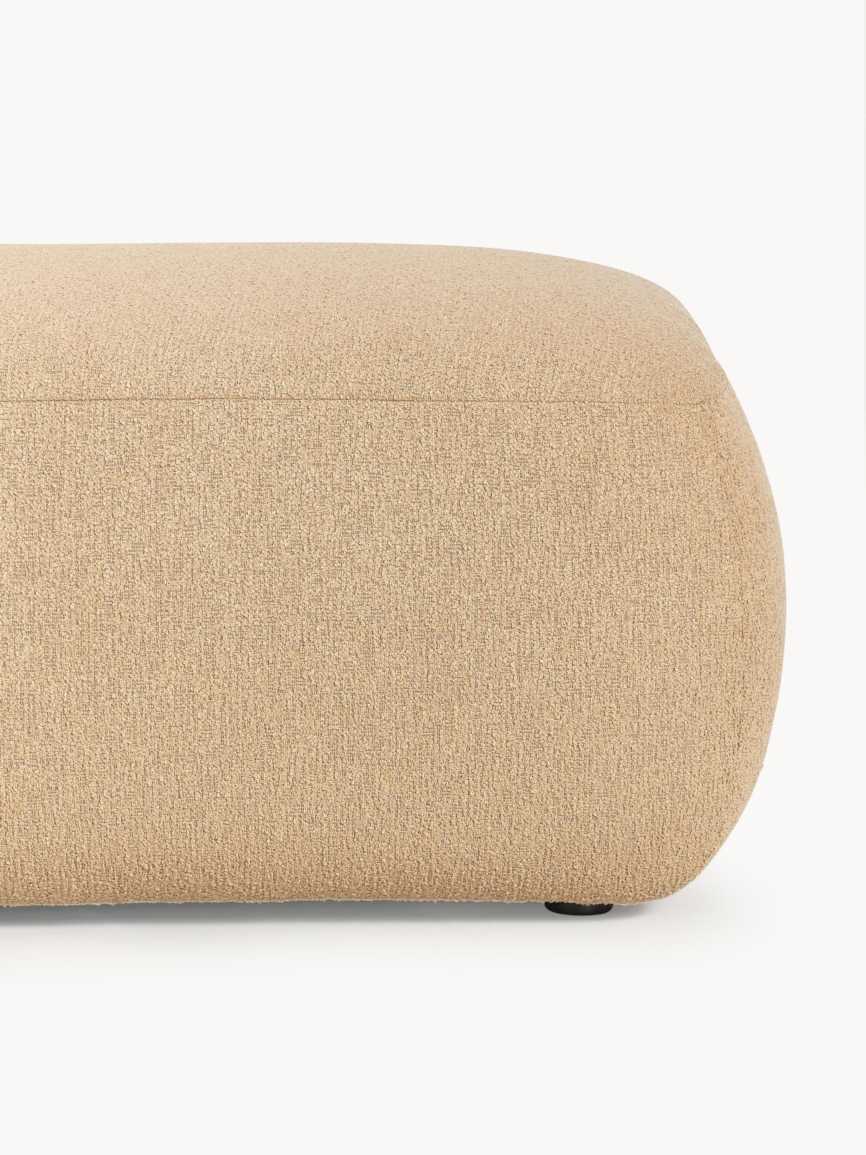 Modulaire XL chaise longue Sofia van bouclé stof