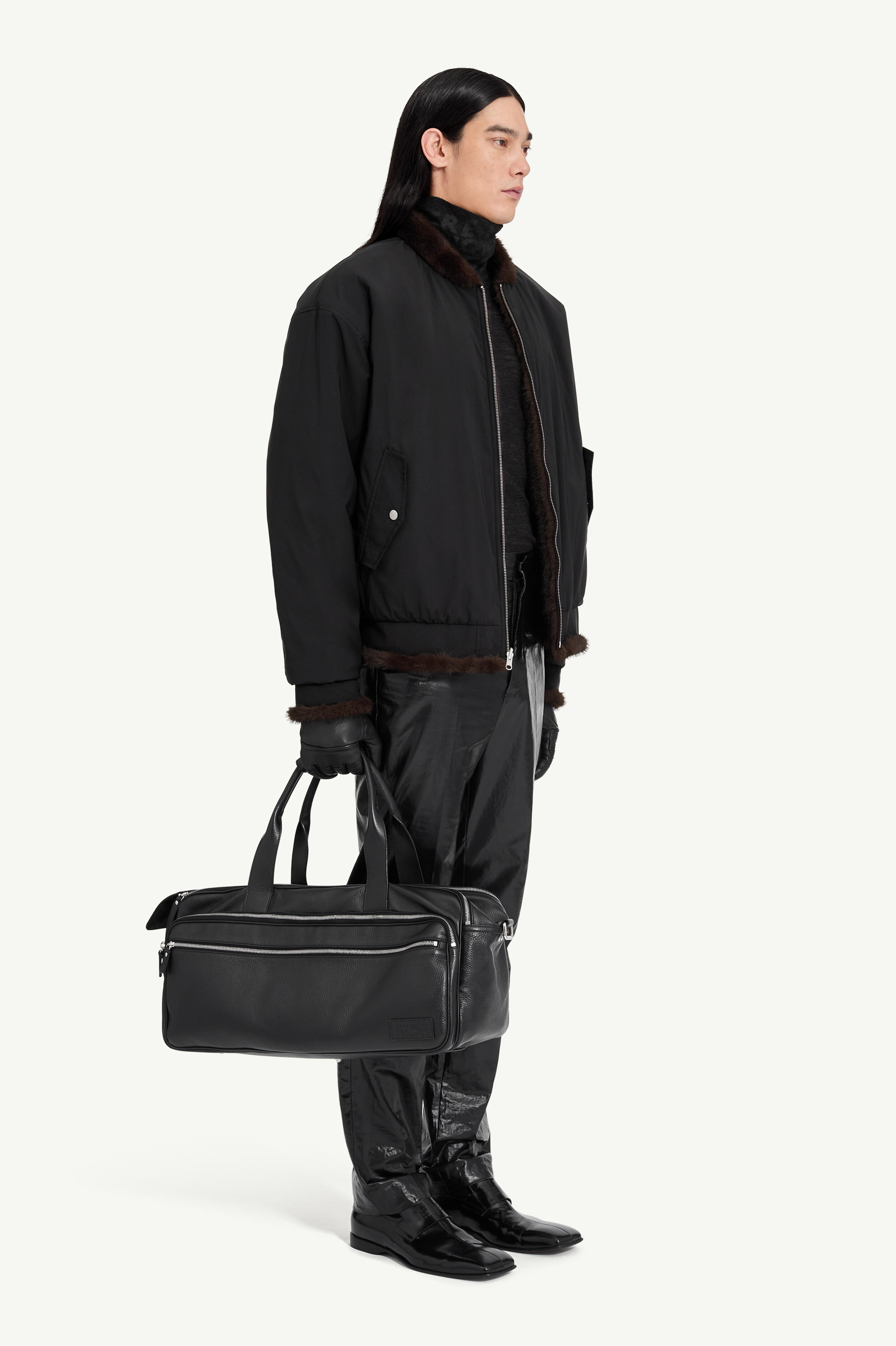 Veste bomber décontractée pour homme | MM6 Brun