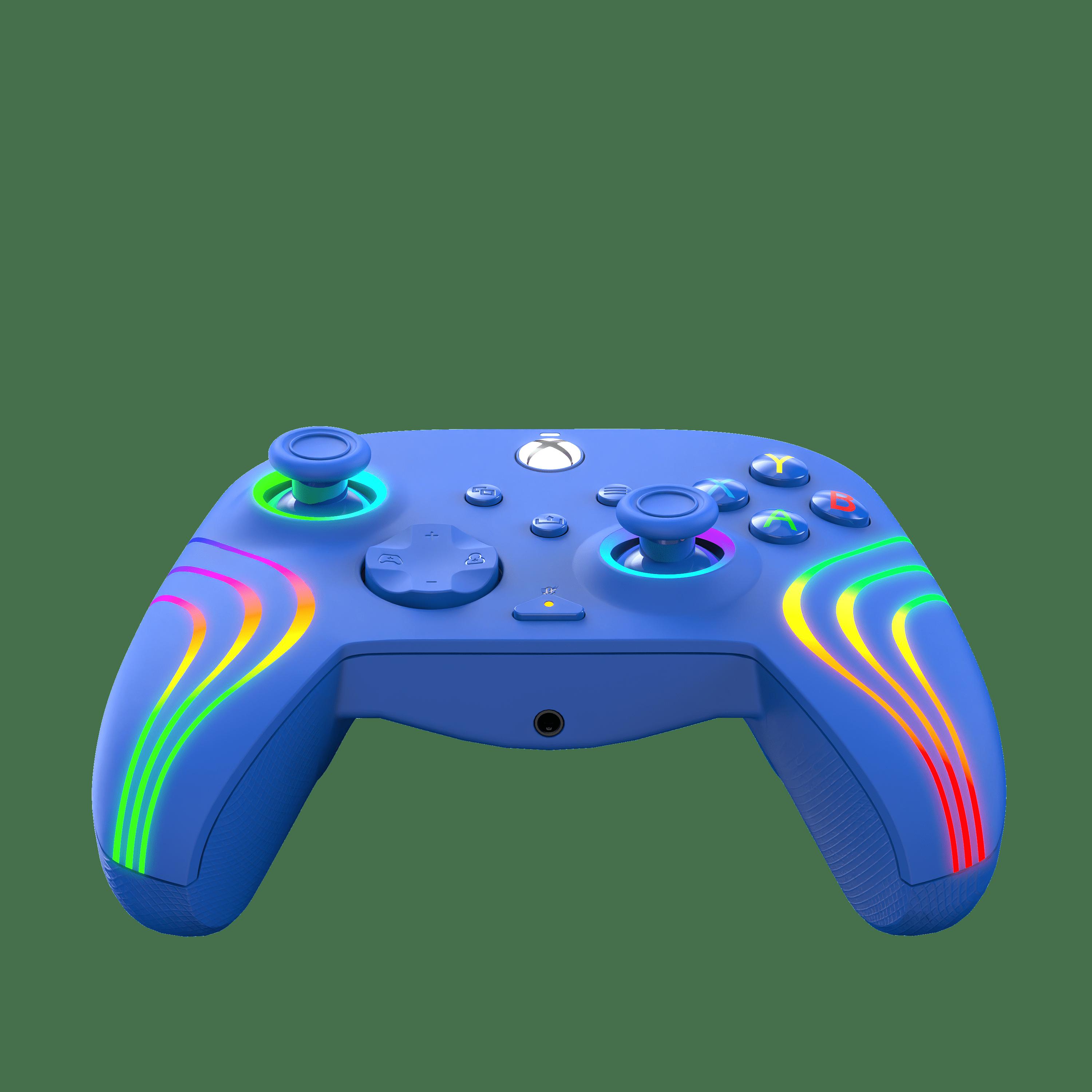 PDP GAME Afterglow Wave Wired Xbox Controller Blue