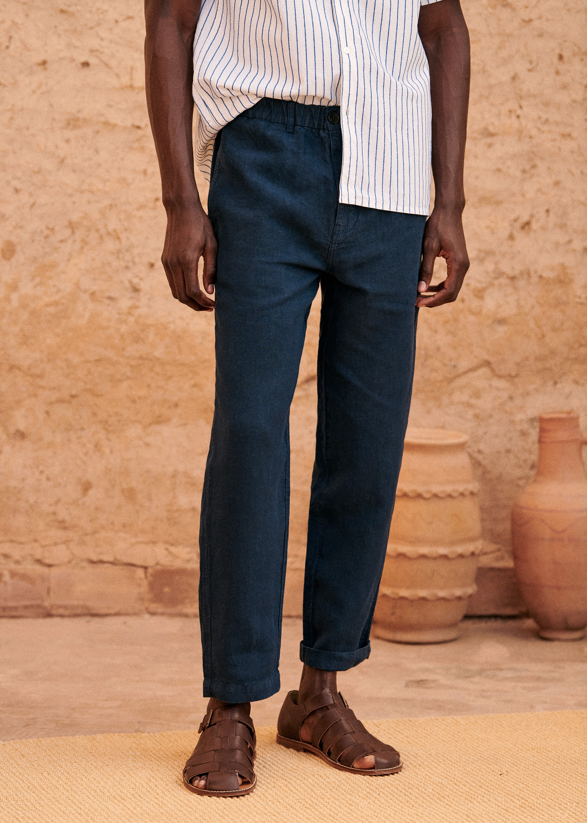 Pantalon Shane - Marine - E-SHOP/BAS Pantalons 5905609