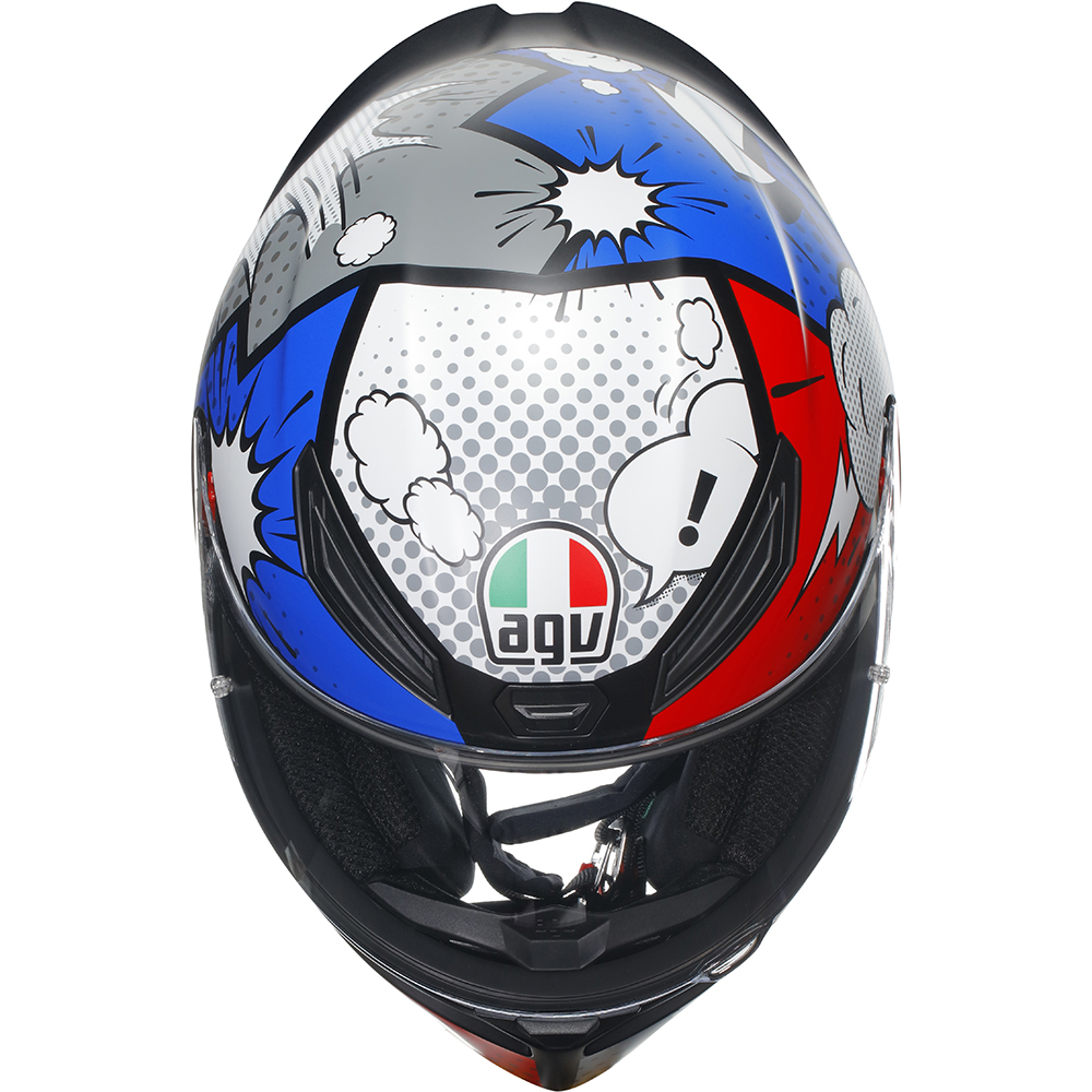 AGV - Casque K1 S Bang Gris / Bleu / Rouge / Vert