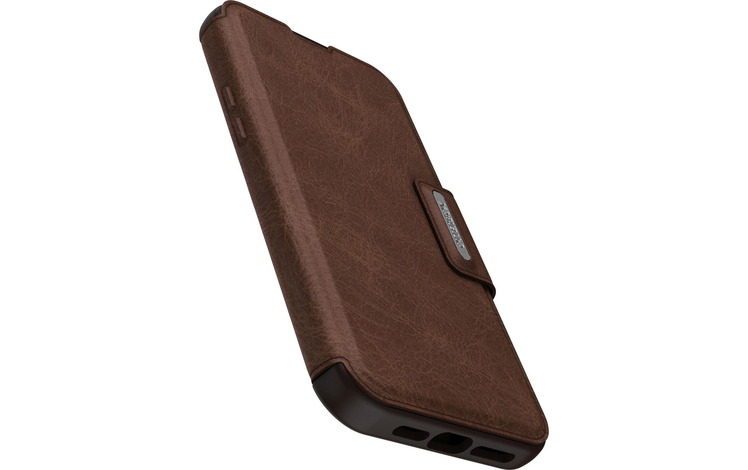 Book Cover Strada iPhone 15 Plus BraunSchutzhülle für das Apple iPhone 15 Plus