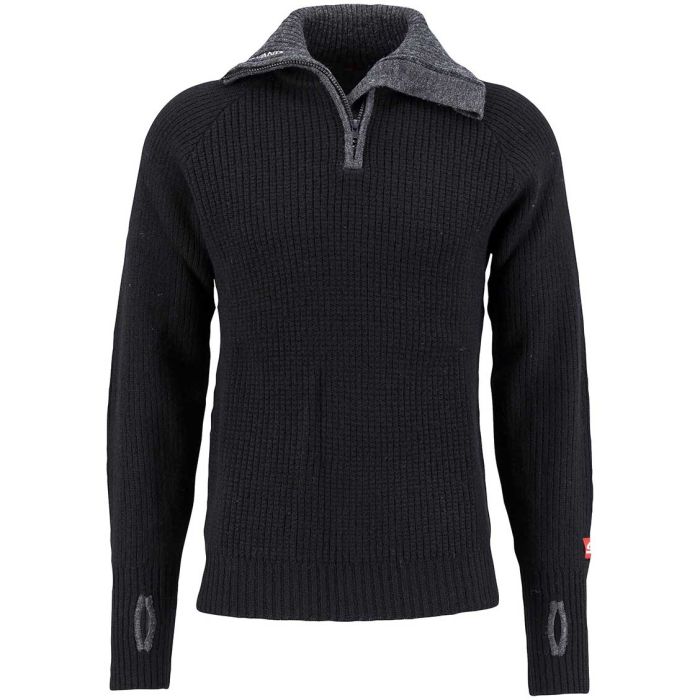 Rav Sweater W/Zip uldtrøje
