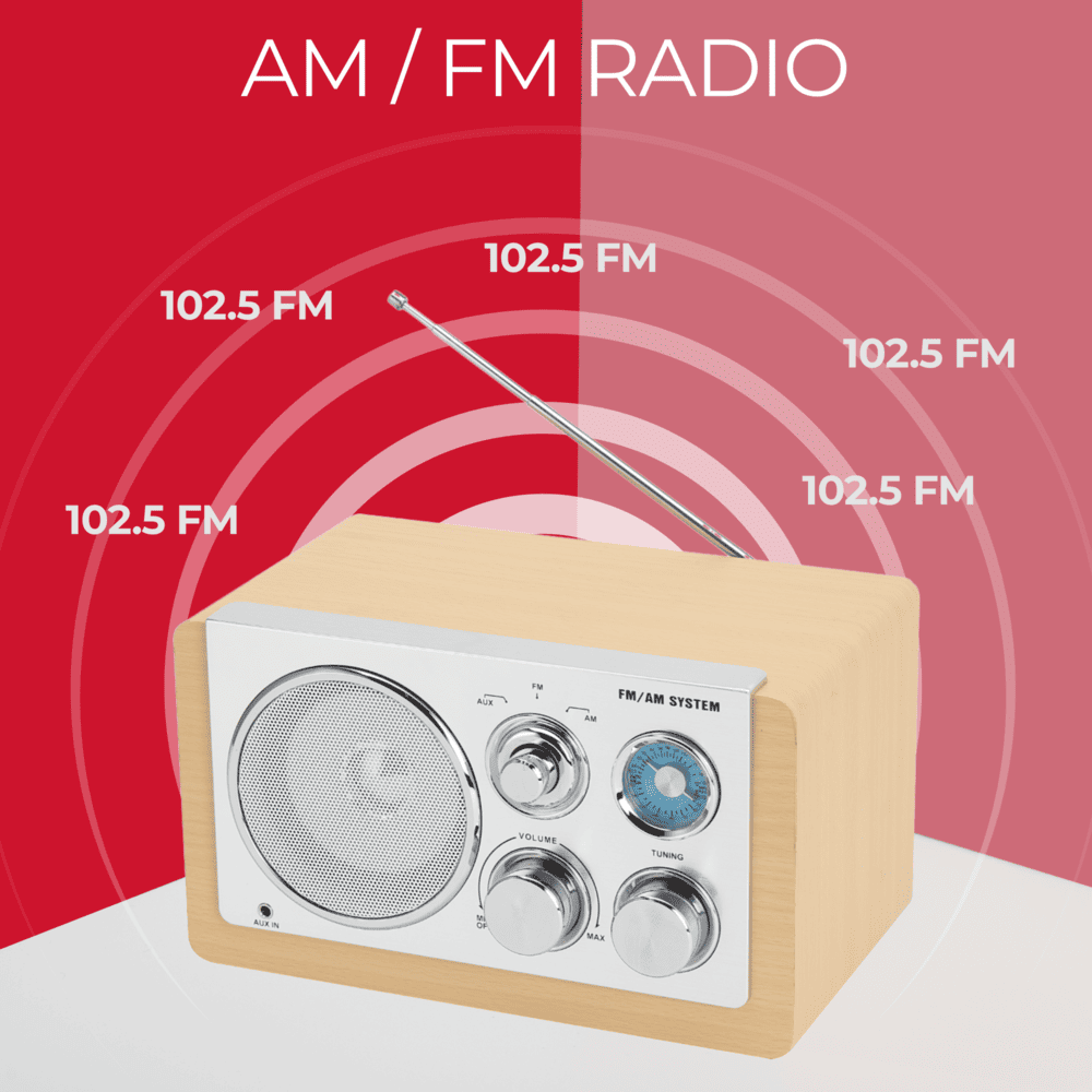 Denver TR63 AM/FM radio - Lightwood