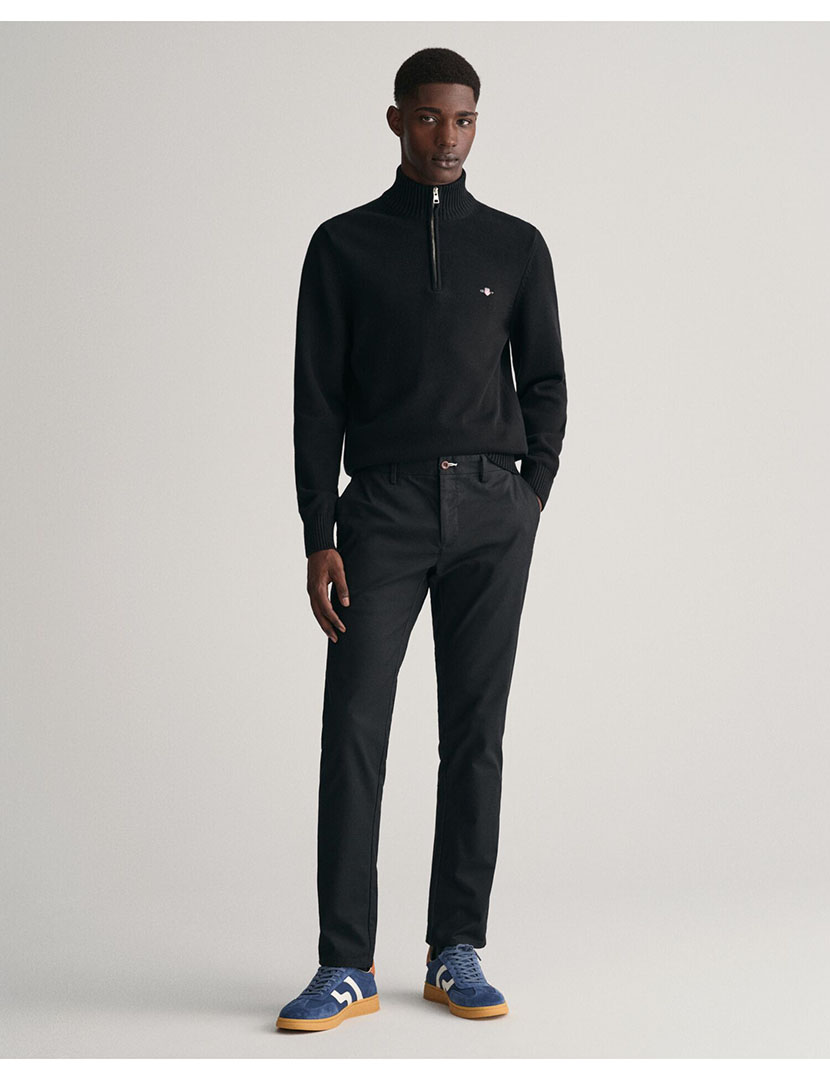 Slim Fit Black Chino Pants