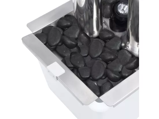 Fontaine de jardin Argenté 48x34x123 Acier inoxydable