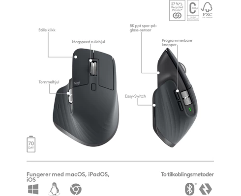 Logitech MX Keys S Combo - Graphite