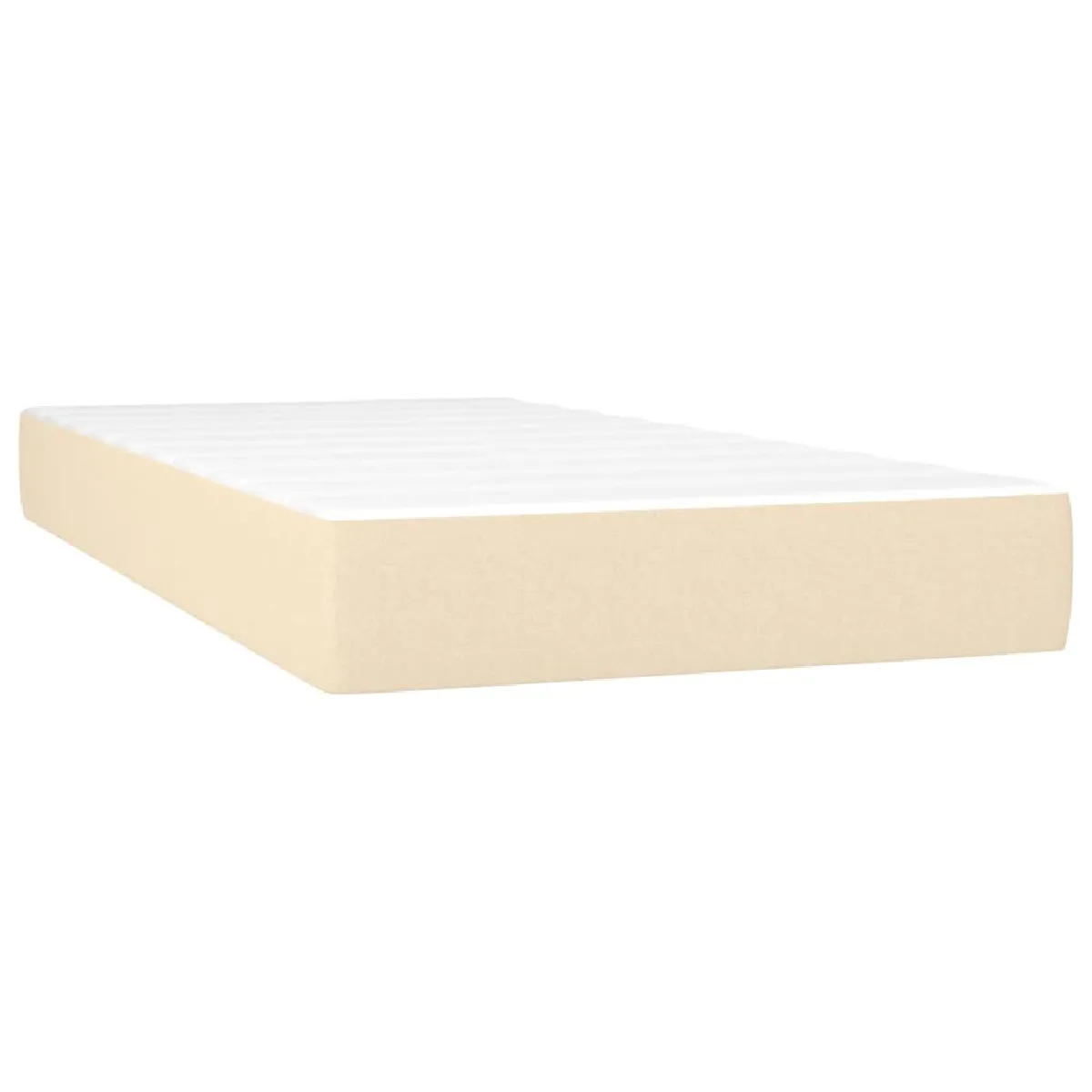 vidaXL Sommier avec matelas crème 80x200 cm