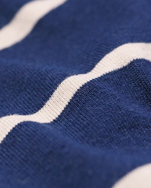 pyjama femme rayé  bleu foncé