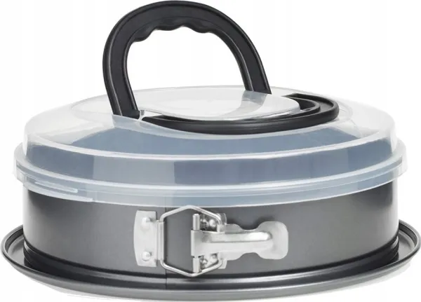 5five Bageplade med låg og håndtag, Ø 28 cm, metal