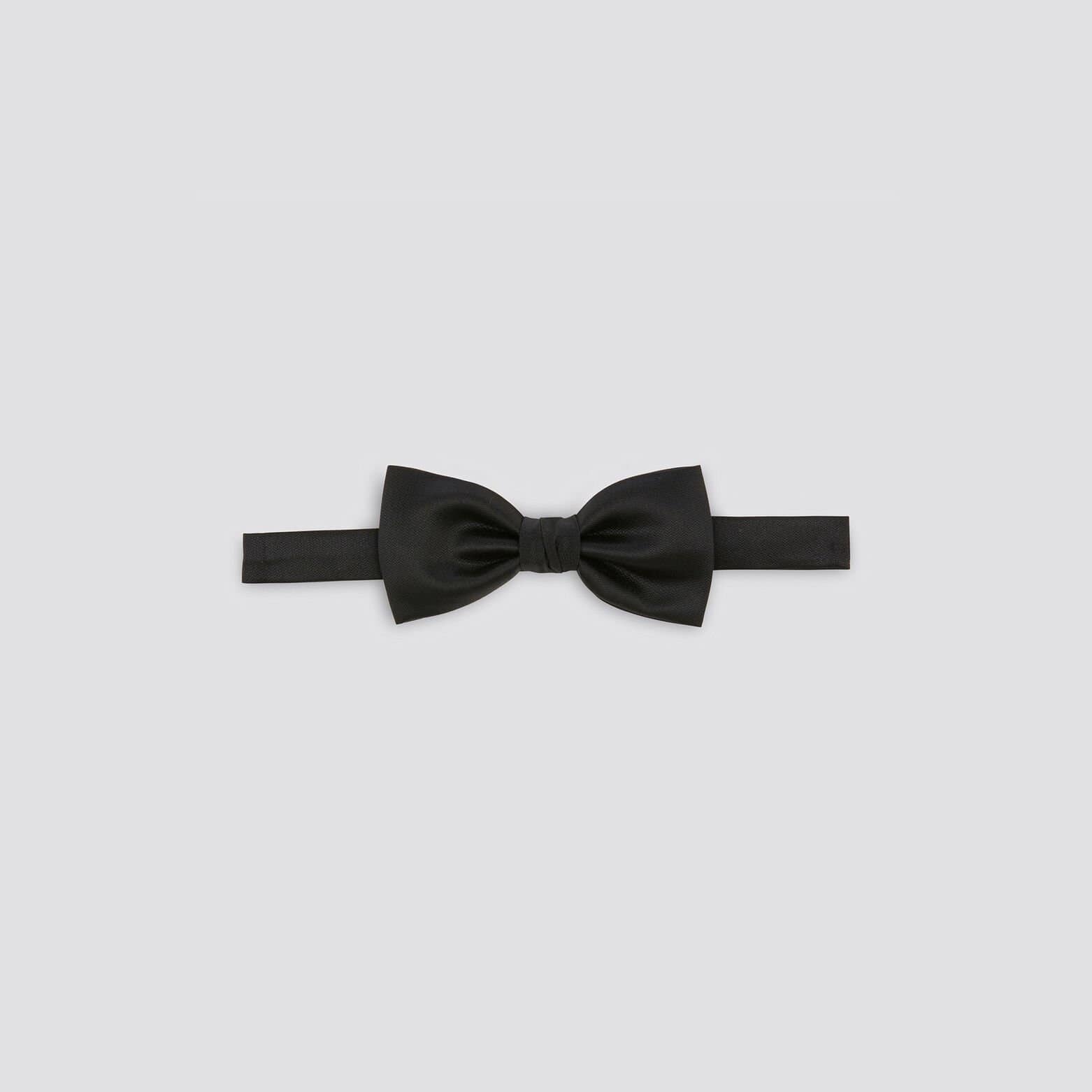 Nœud papillon uni Noir