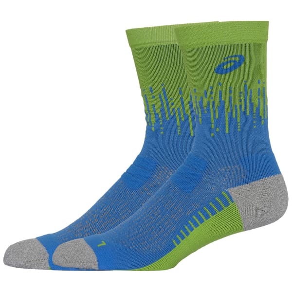 Chaussette running ASICS PERFORMANCE RUN SOCK CREW WATERSCAPE/ELECTRIC LIME