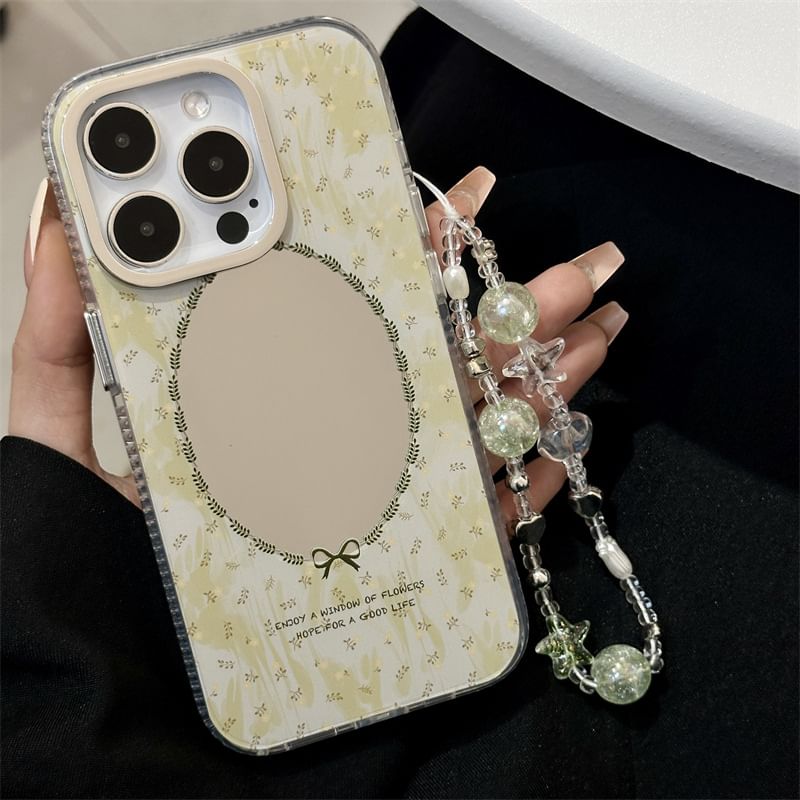 Fonekase - Gespiegelde telefoonhoes / band / set - Apple iPhone 16 Pro Max / 16 Pro / 16 Plus / 16 / 15 Pro Max / 15 Pro / 15 Plus / 15 / 14 Pro Max / 14 Pro / 14 Plus / 14 / SE / 13 Pro Max / 13 Pro / 13