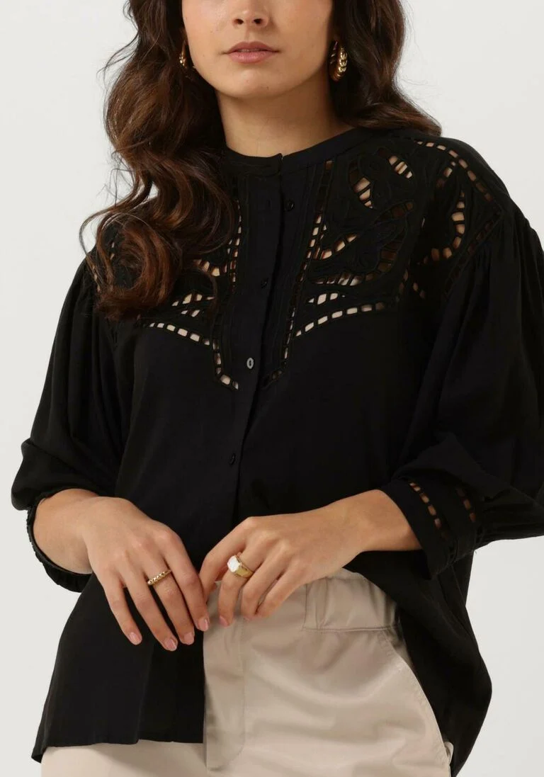 SUNCOO zwarte suncoo blouse lonata