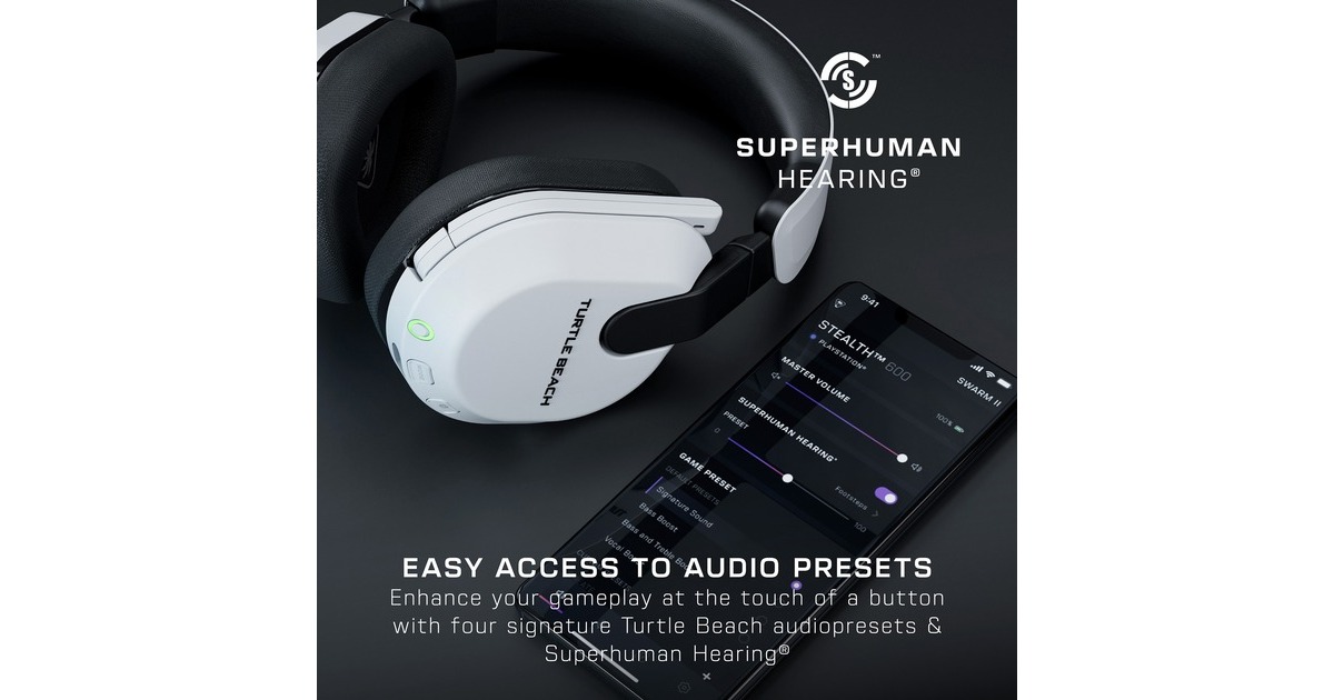 Turtle BeachStealth 600 Gen3 Wireless Multiplatform  over-ear gaming headset  (Wit, XBox, Bluetooth / 2,4GHz)