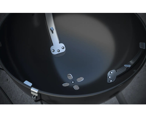 Tenneker® Houtskoolgrill Kettle Grill Black Moon Ø 58 cm Deksel Thermometer en Uitneembare Asbak Zwart