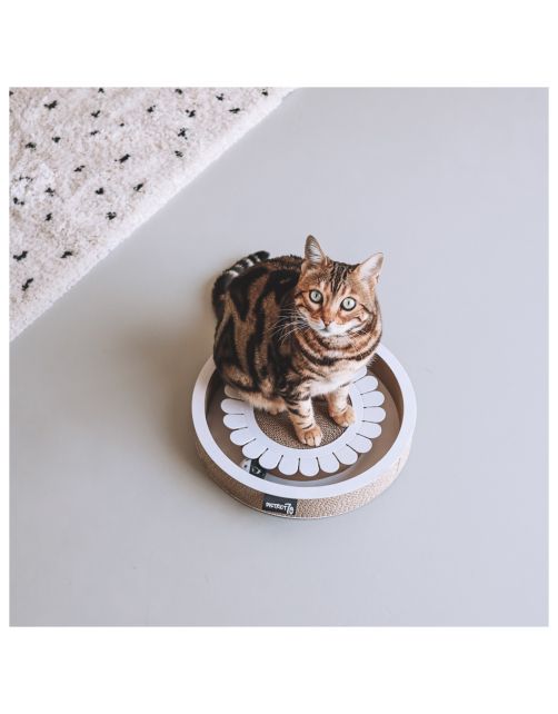 District 70 Bloom - Kattenspeelgoed - 36x36x6 cm Wit
