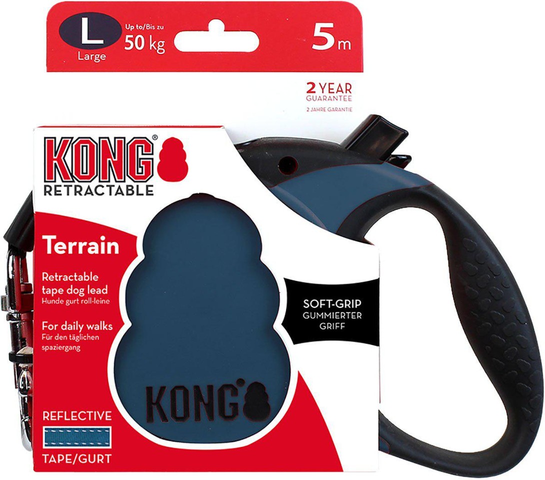 KONG - Flex lineL 5 meter Bånd Blå Max 50Kg