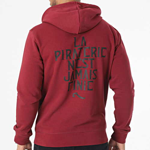 Sweat Capuche LPNJF Bordeaux Noir