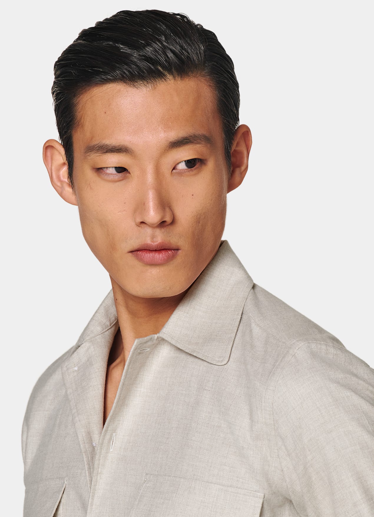 Chemise Safari sable