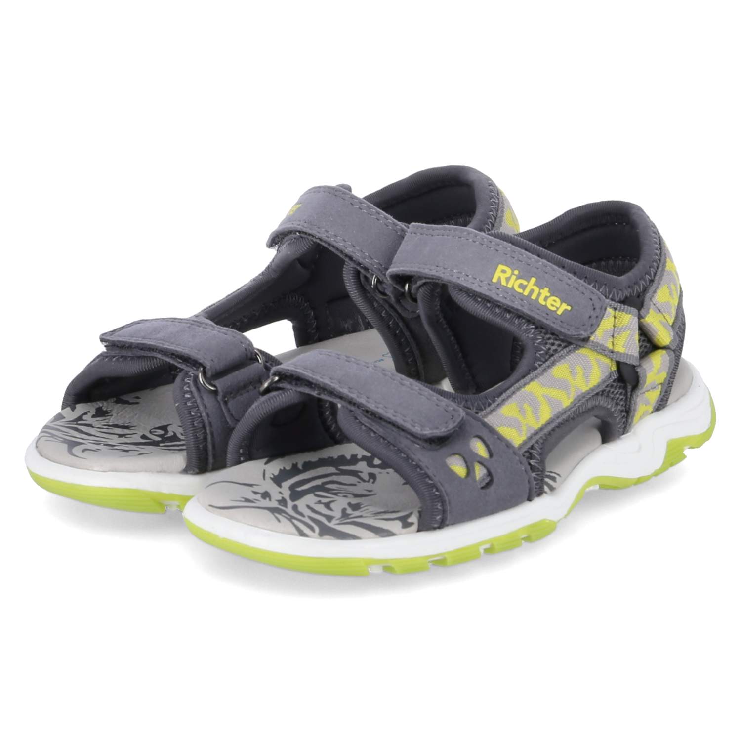 Richter Sandalen - ash/neon yellow