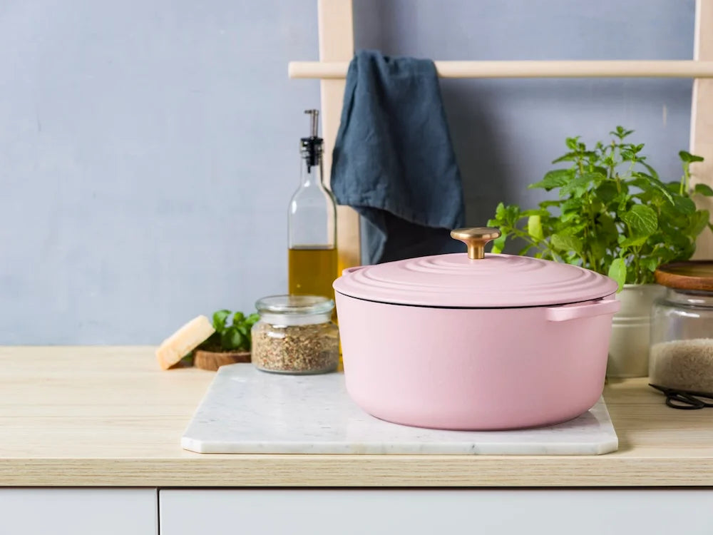 BK Bourgogne Braadpan Gietijzer - Blush Pink