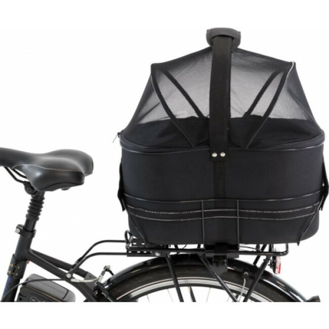 Panier vélo transport chien Trixie pour porte-bagages larges