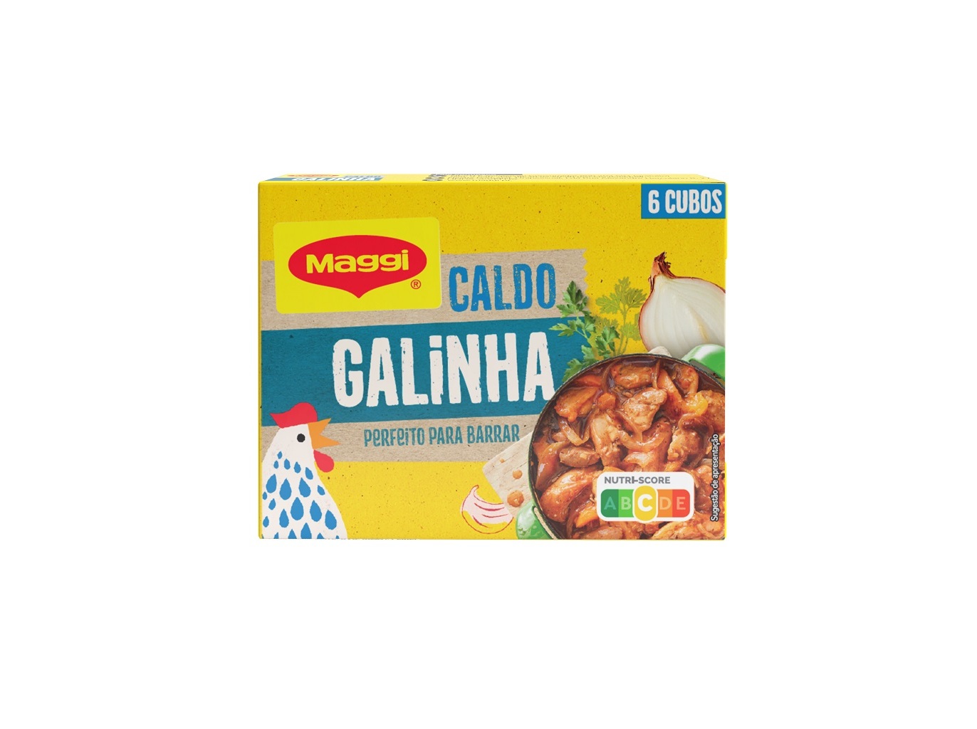 CALDO MAGGI GALINHA 6 CUBOS 60G