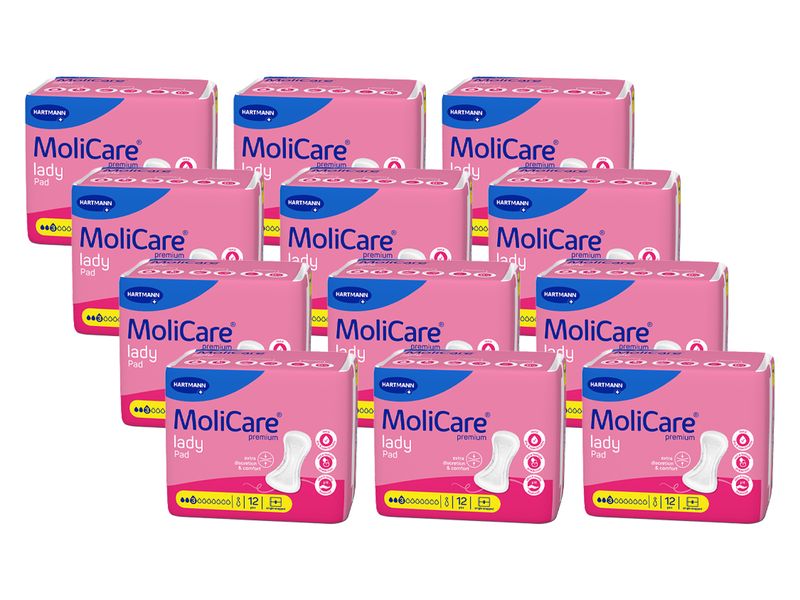 MoliCare Inkontinenz-Lady Pad 3 12 Stück Lady Pad Einlage für Frauen mit leichter Blasenschwäche