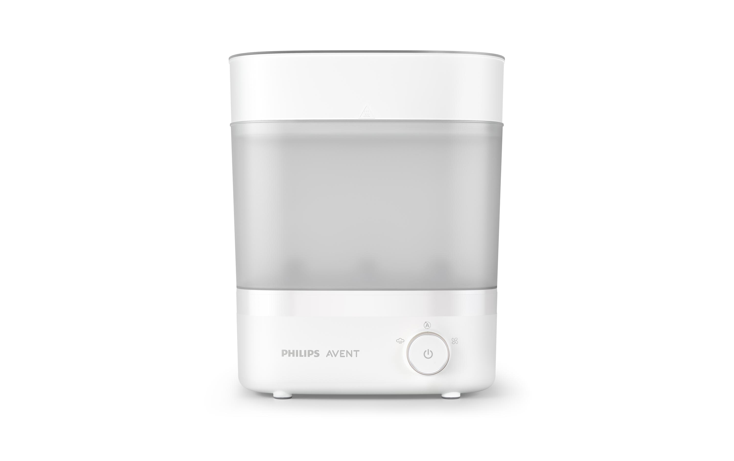 Elektrischer Sterilisator 3 in 1<br>Sterilisieren, Trocknen und Aufbewahren mit dem Sterilisator von Philips Avent