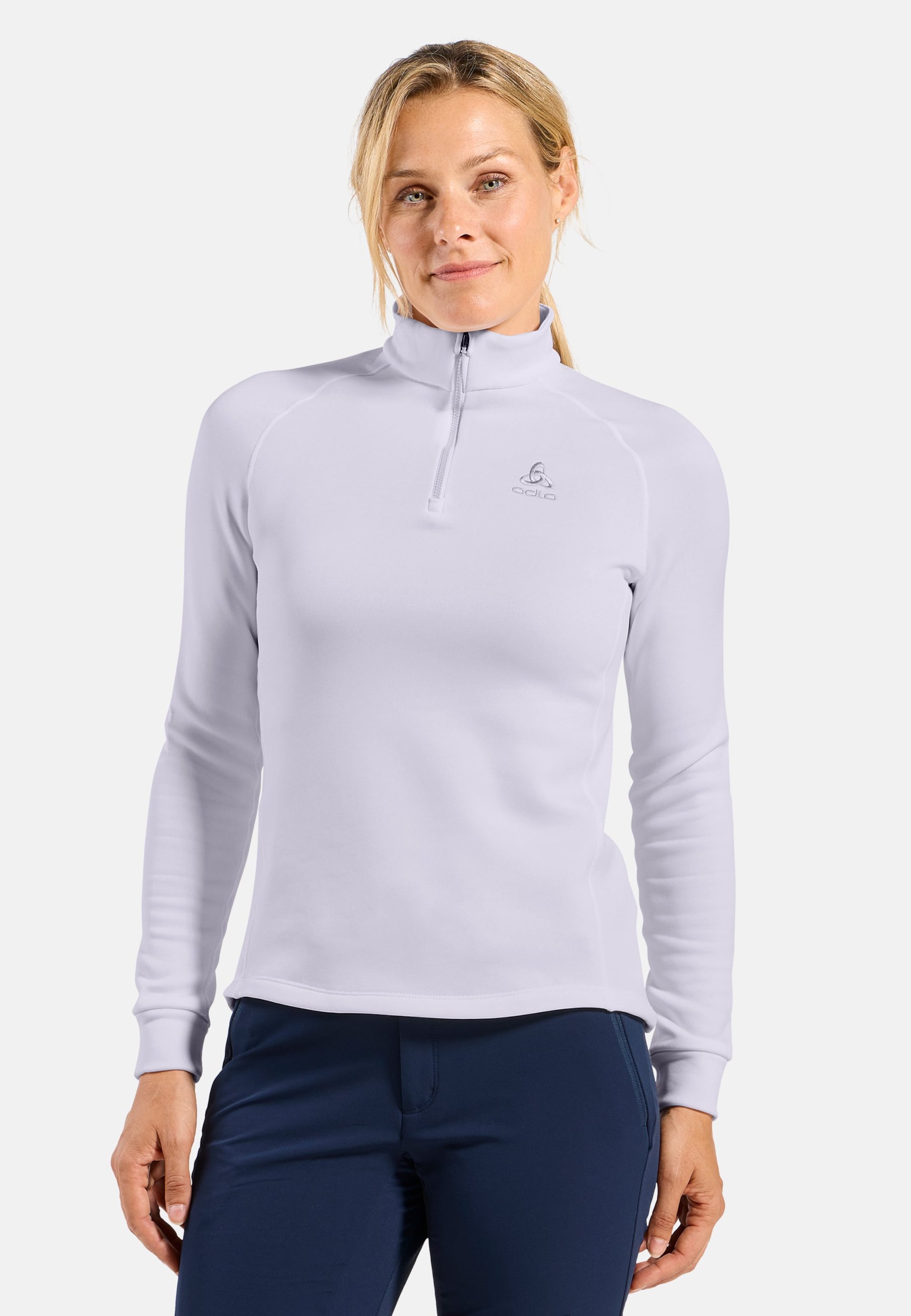 Berra Mid Layer mit Halbreissverschluss in misty lilac