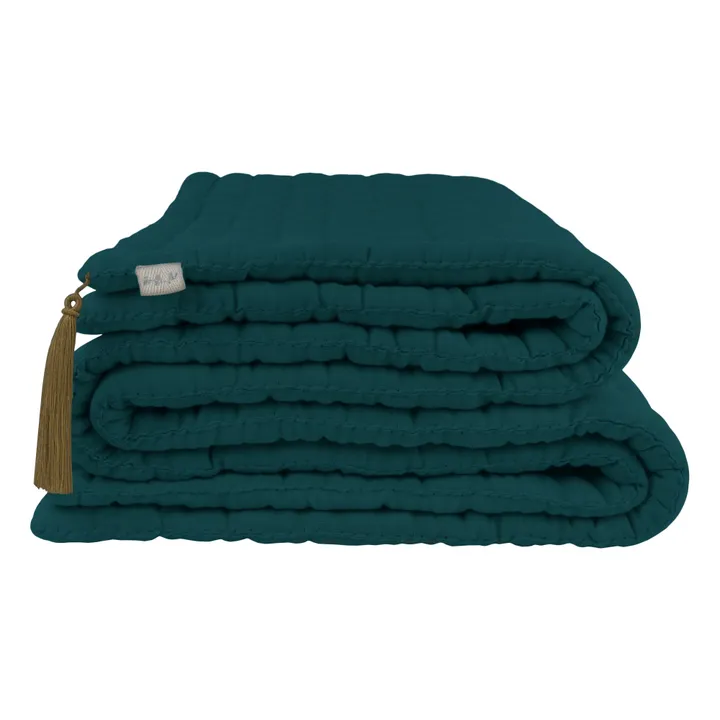 Numero 74 Tapis de sol Tatami en coton bio | Teal Blue S022