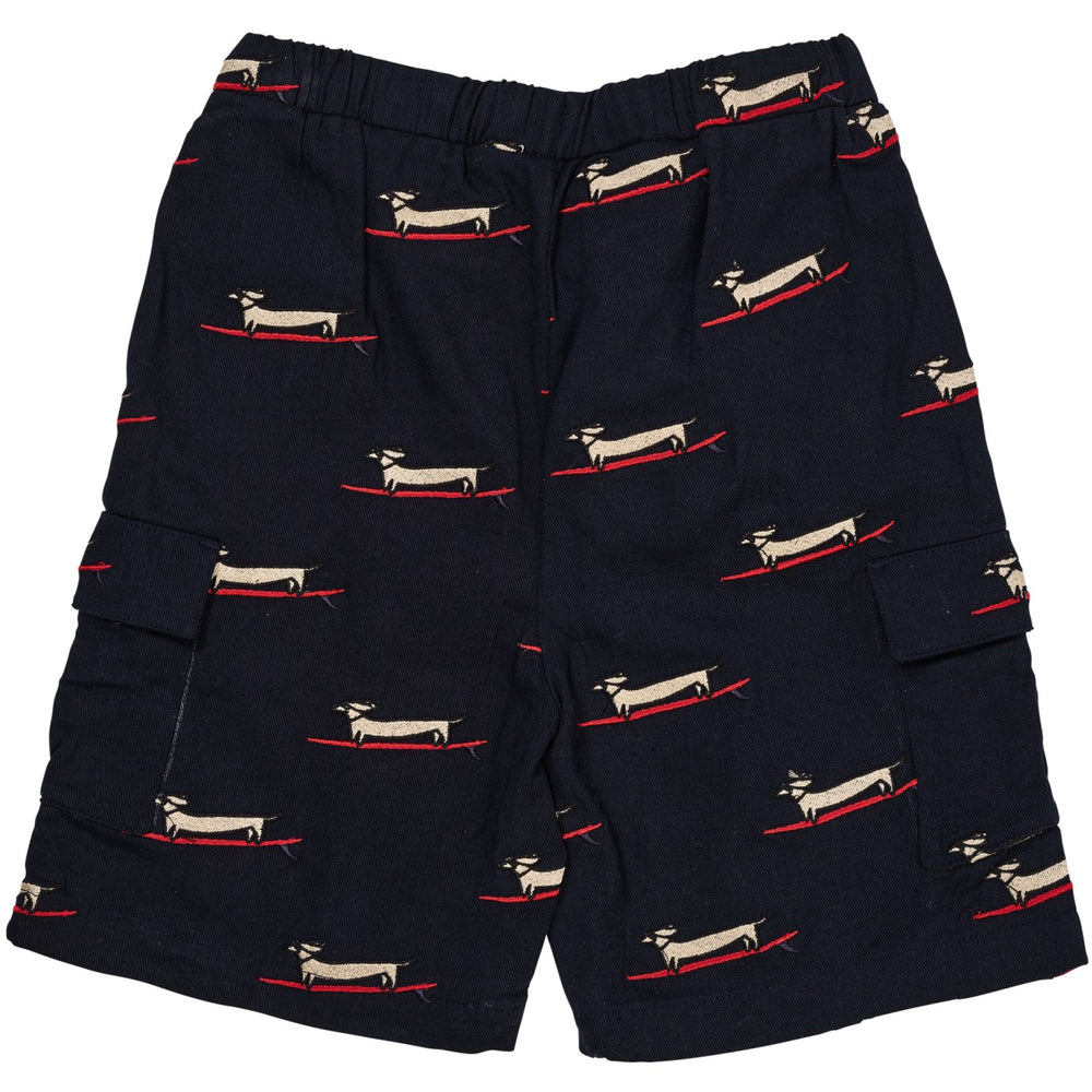 Køb COPENHAGEN COLORS Navy m. Surfing Dog Twill Shorts