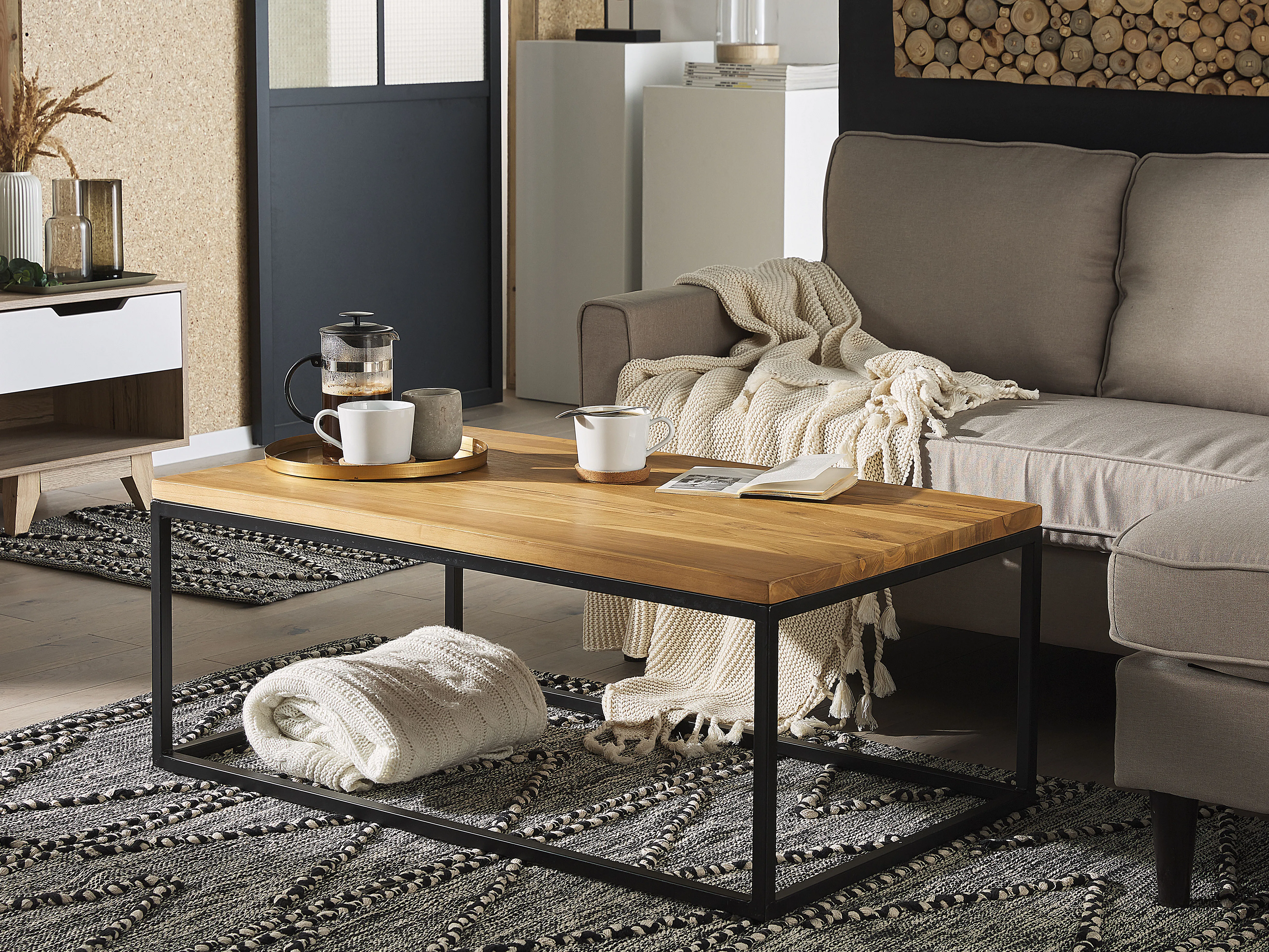 Salontafel PROVO Teakhout Bruin
