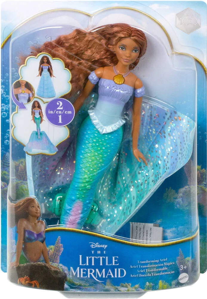 DISNEY - POUPEE ARIEL SIRENE 2 EN 1