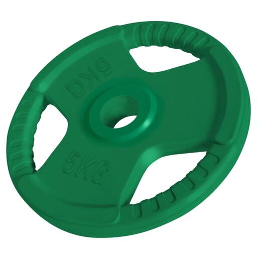 Conjunto de Discos de Peso Gorilla Sports com Tripla Pegada 50/51 mm - 2 de 10 kg e 2 de 5 kg