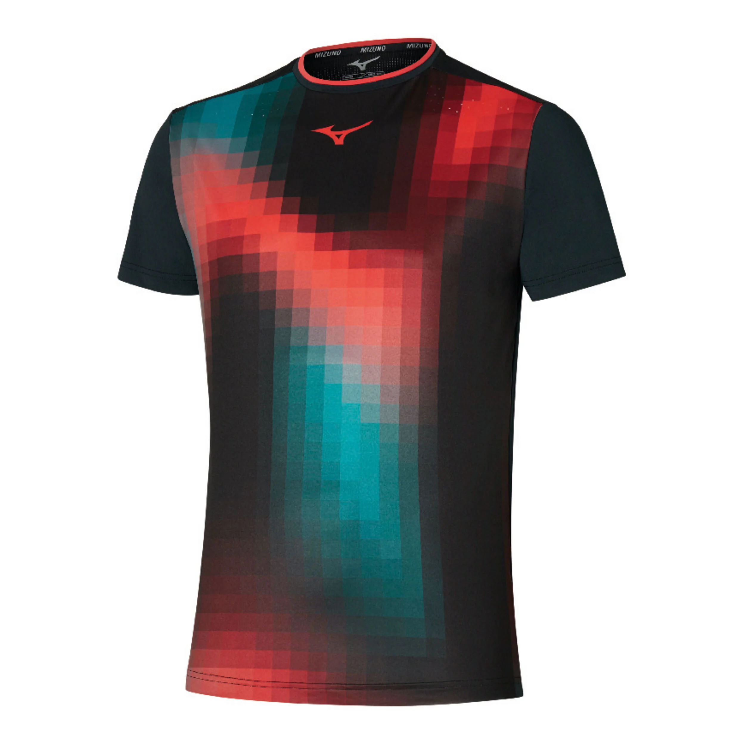 Mizuno Frontier Shadow Graphic T-shirt Hommes - Noir , Multicouleur